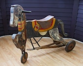 Vintage Antique Treadle Horse Bike