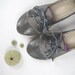 The Sofia Oxfords in Gray - Cute Handmade Leather Oxford Shoes
