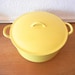 Descoware Yellow Dutch Oven, Large Soup Pot,  12 2-F