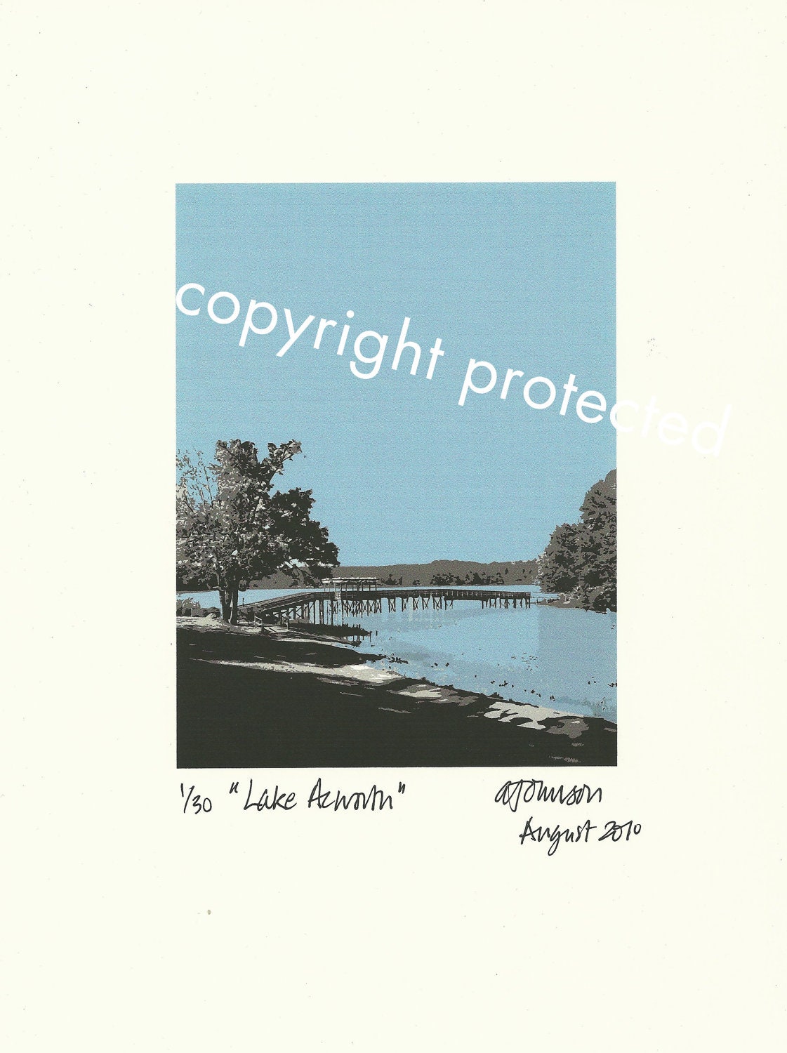 Limited Edition Print: LAKE ACWORTH, Georgia.