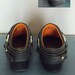 Vintage Black Leather Harness FRYE Mules. Women size 8M (38.5 Euro)