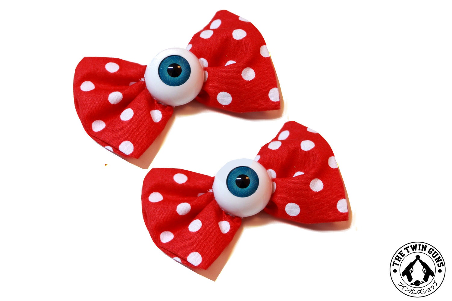 Polkadot Eyeball Bows FREE SHIPPING
