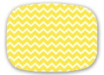 Yellow Stripe Chevron Stripe Design Platter