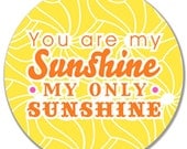 You Are My Sunshine design melamine plate