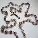 Lilac Czech Glass Five Decade Catholic Rosary