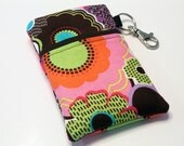 Ready to Ship Fabric iPhone Wallet, iPhone 4 wallet, iphone 4s wallet, iPhone 4/4S pouch, sleeve, purse, iphone 3 Cases-Wild Flowers