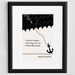 Illustration, Edgar Allan Poe Quote, Fine Art Prints, Art Posters, Poe Art, Black and White Drawing, Nautical Wnauall Art