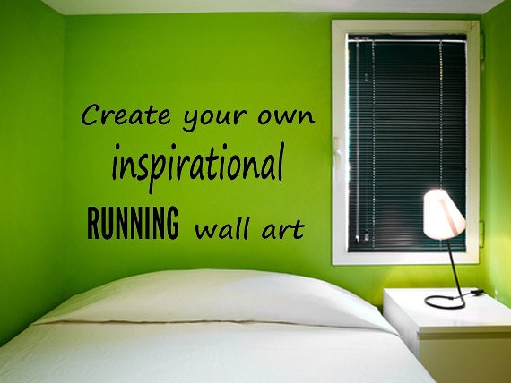 inspirational wall decal for runners