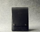 Black leather iPad mini sleeve