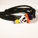 Skull Necklace Pendant Necklace Lamp Work Bead  Day of the Dead