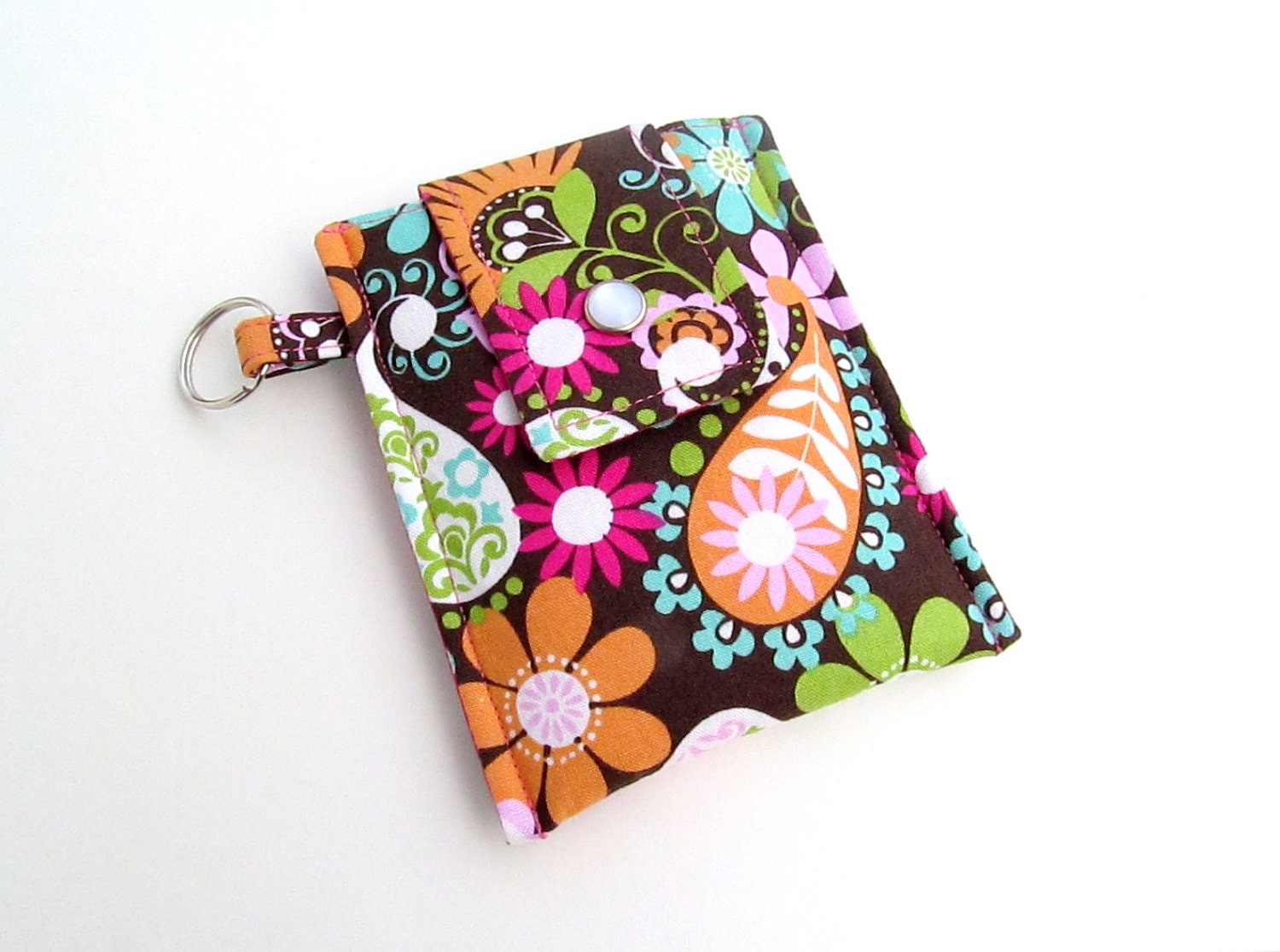 iPod Cell Phone Cozy- Brown Floral Damask
