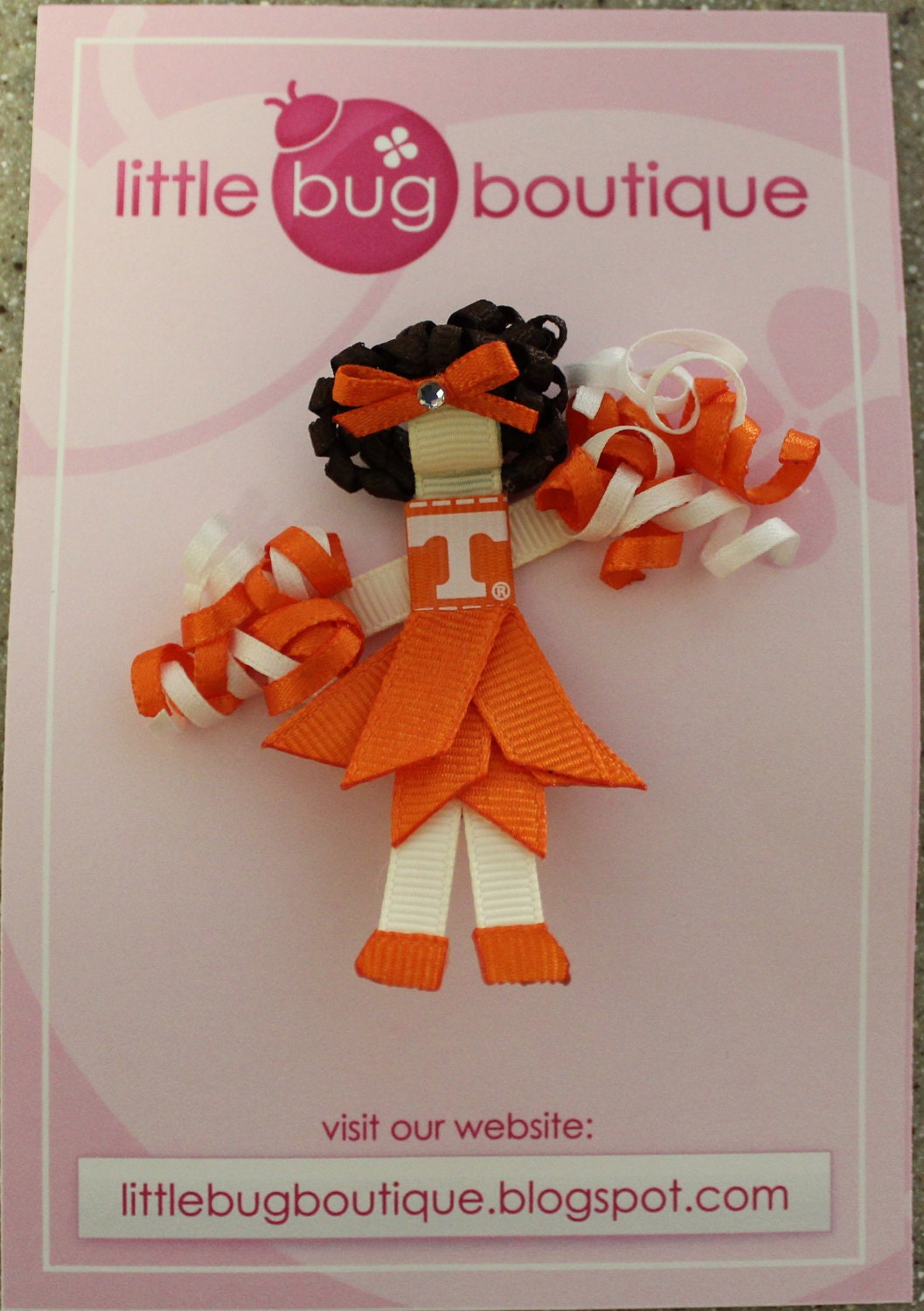 University of Tennessee VOLS Custom CHEERLEADER Hair Clip Bows
