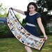 Vintage Cat Scarf Free Shipping Meow
