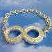 Bridal Crystal Infinity Bracelet