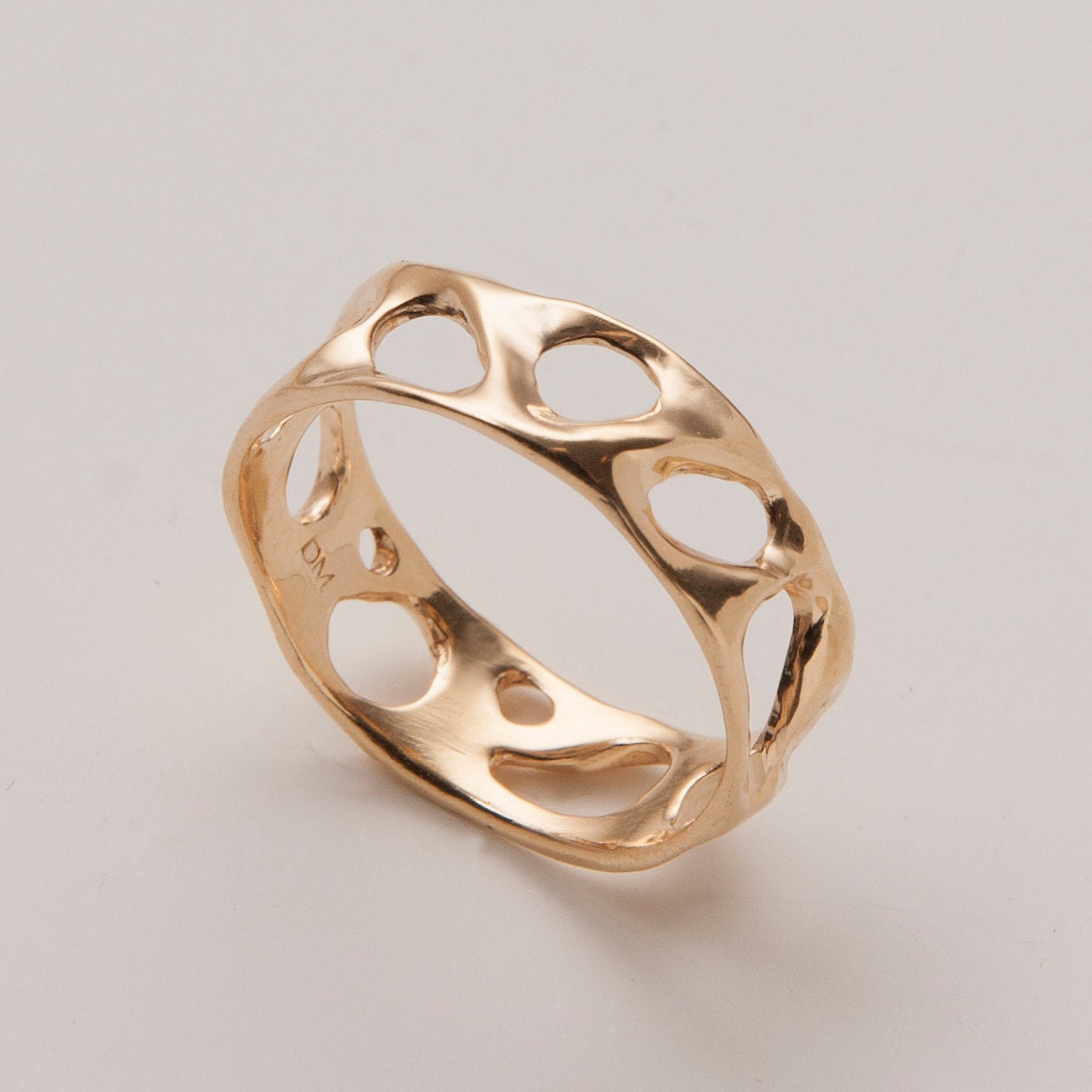Bio G - 14k gold ring , Wedding Ring , Unisex Ring , Wedding Band , Mens Ring