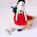 Art Doll - Pierrette the Comedian - Contemporary Handmade Paper Clay Doll - One Of A Kind