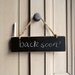 Oak Chalkboard Sign With Chalk