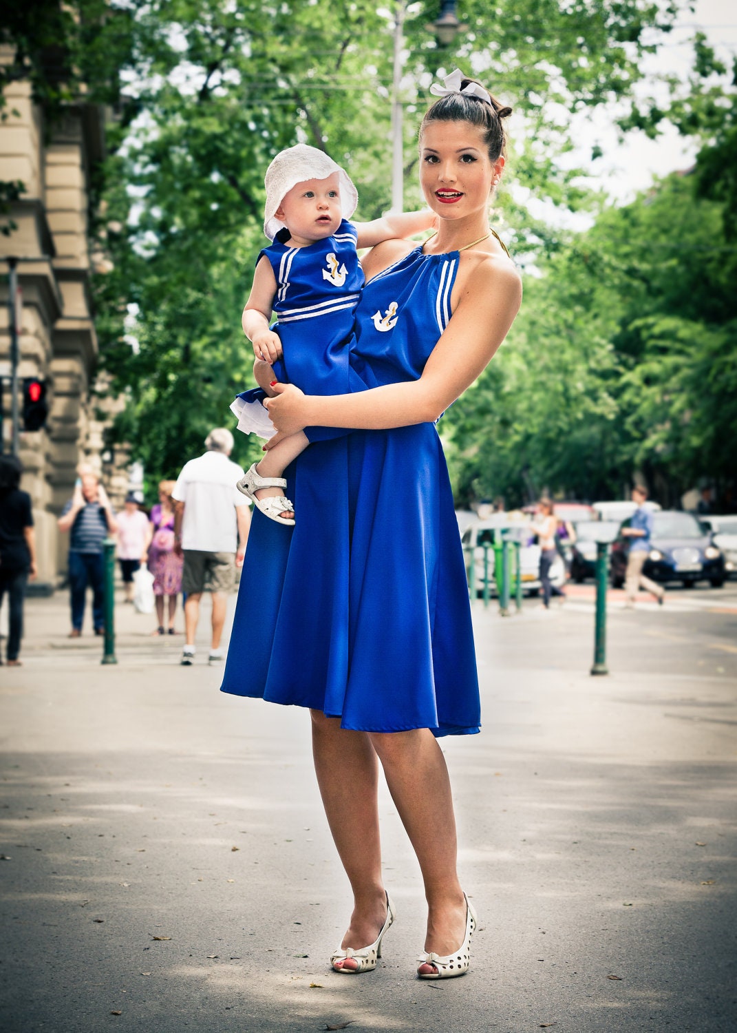 Royal Blue Anchor dress