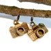 Bronze Camera Earrings