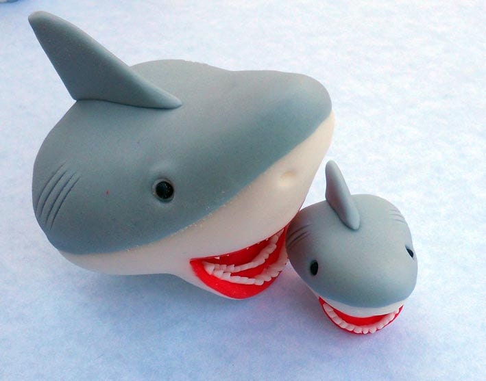 LARGE SHARK CAKE ToPPER. Edible and Amazing