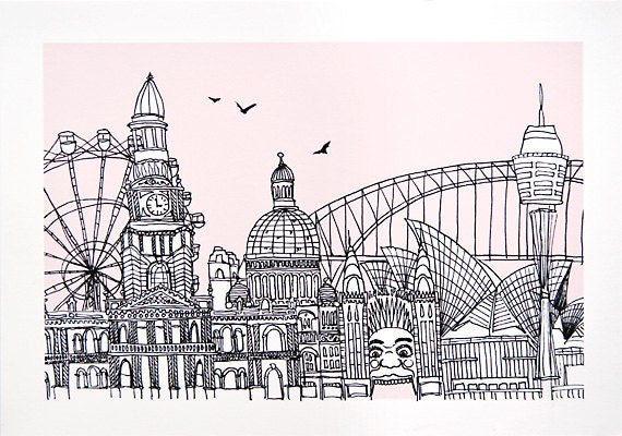 Sydney - Open Edition A4 Archival Print
