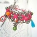 Hand-wired Soda Tab Bracelet - Deja Vu - hot pink, green, orange, turquoise - 7 1/2 inches - eco-friendly/upcycled jewelry - Under 20.00