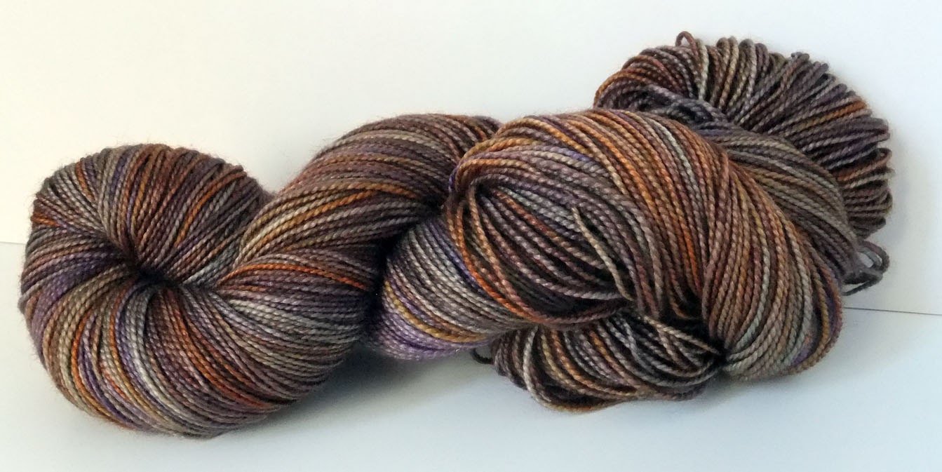 Steampunk - 80/20% Superwash Merino/Silk  Sock Yarn