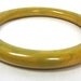Vintage Marbled Split Pea BAKELITE Bangle Bracelet