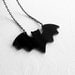 Black Bat Necklace