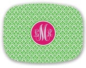Personalized Melamine Platter with Monogram- Design your Own