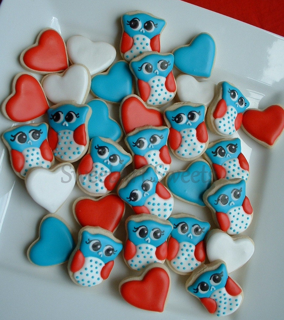 Owl cookies - Patriotic Owl cookies - 2 dozen