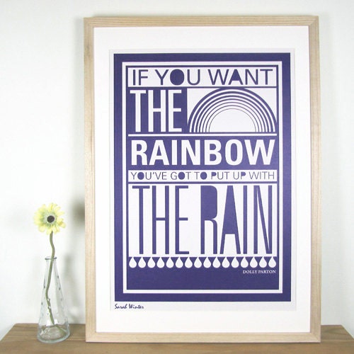 Dolly Parton - A2 Typographic Screenprint