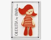 Little Doll OLULITA Felt Brooch