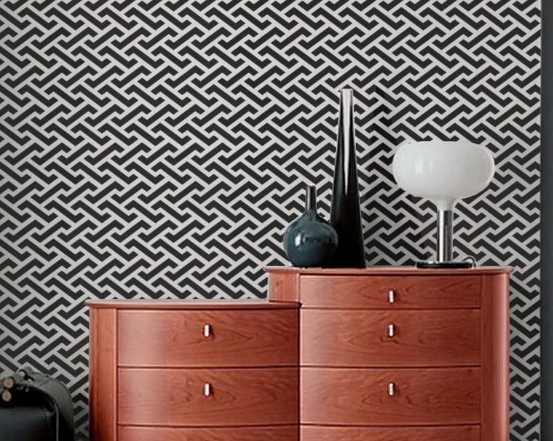 STENCIL for Walls - Preston Pattern - reusable geometric stencil for DIY Home Decor