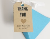 Kraft Wedding Favor Tag - Modern Lettering - Wedding Favor, Bridal Shower, Party Favor, Thank You Gift Tag, Packaging