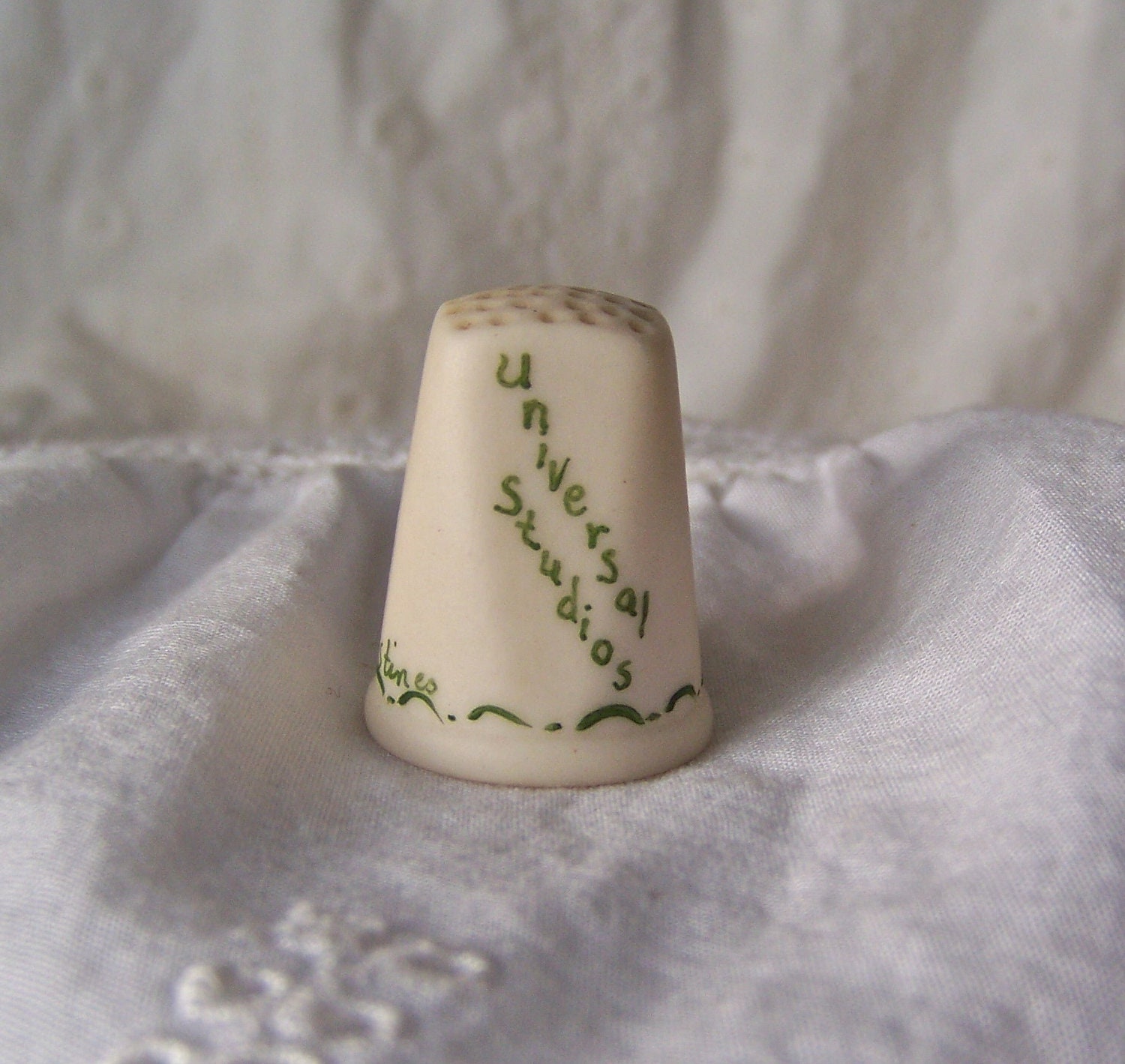 Vintage Thimble Signed and Numbered Universal Studios