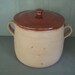 French Clay Bean Pot with Lid Reserved