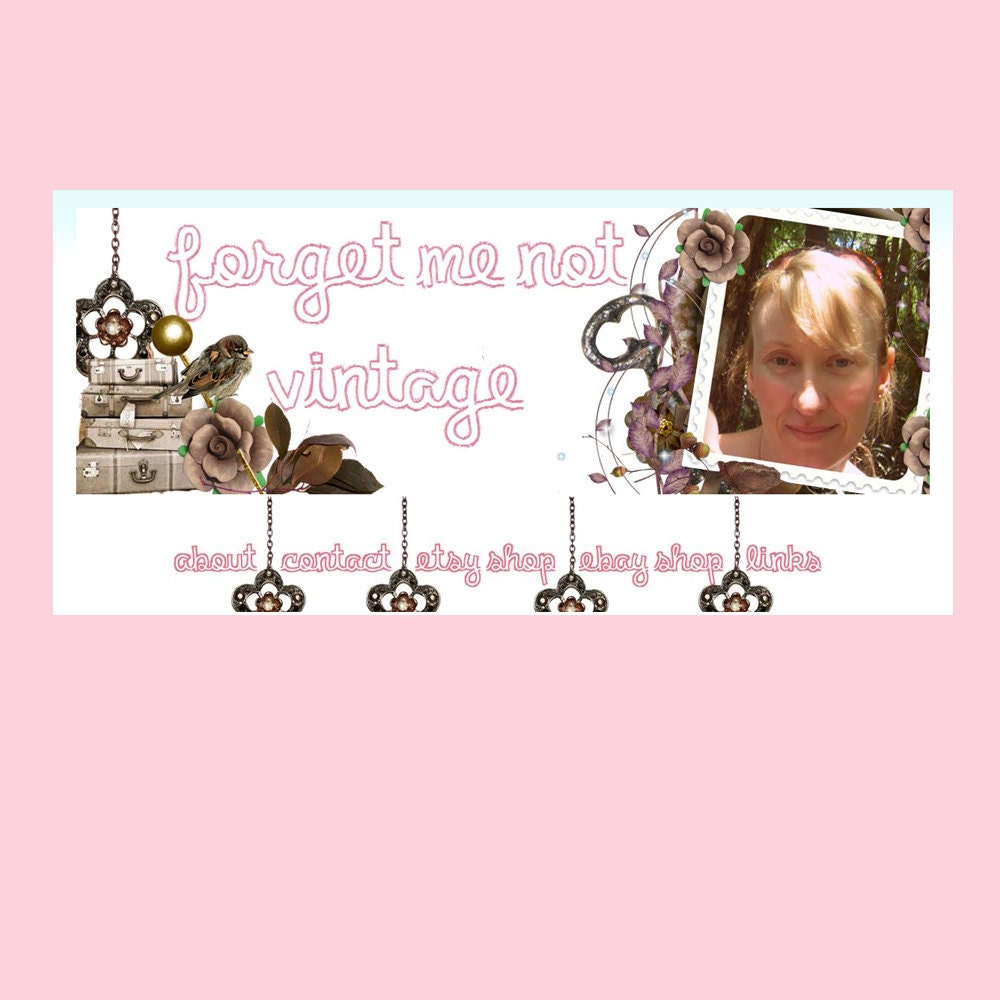 Custom Blog Header - Website Banner plus Custom Menu Navigation Bar