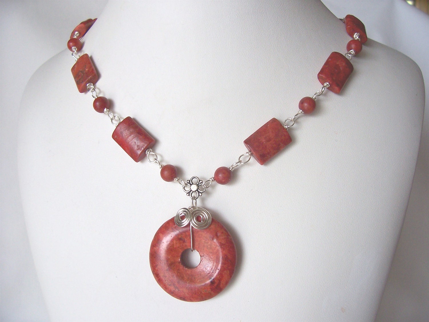 necklace, red coral necklace, red coral earrings, jewelry set, spring fashion, April trends, great gift idea