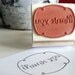 Custom Designed Thank You Rubber Stamp with Wooden Handle