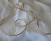 Burlap Ribbon, Burlap Trim, Jute Ribbon, 3/8 Inch Wide