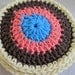 Crochet coasters cup cotton coster mug table top housewares blue coral brown yellow table protector set of 4 handmade