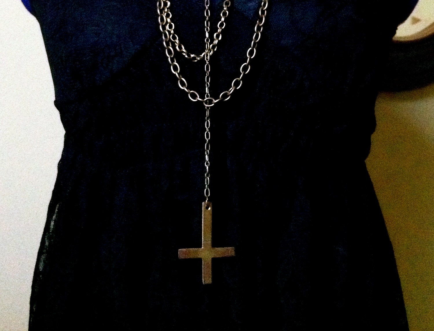 Inverted Cross Rosary
