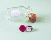 Donut & Coffee Earrings