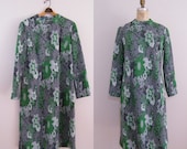 Vintage 1960s Parkshire Mod Dress / Floral