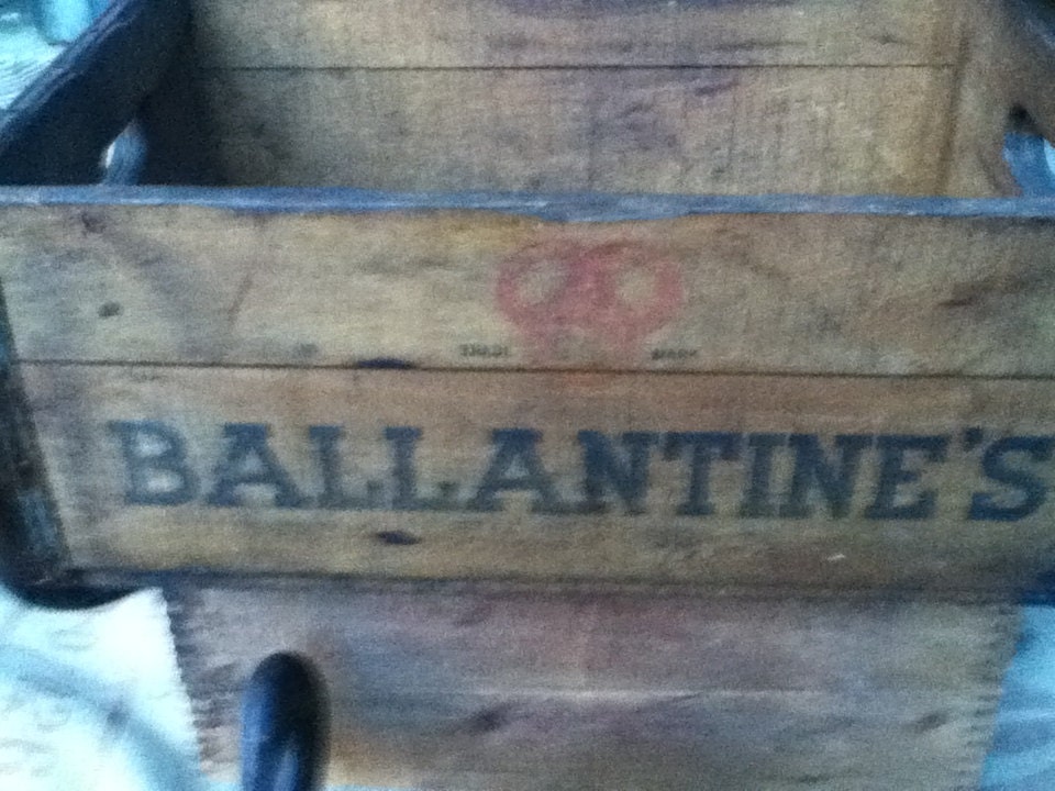 Vintage Ballantine Beer Crate