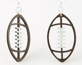 Football Earrings - Laser Cut Wood - Made in USA