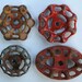 4 Vintage Faucet Handles-Sweet Patina Sampler