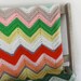 Colorful Chevron Afghan- Medium
