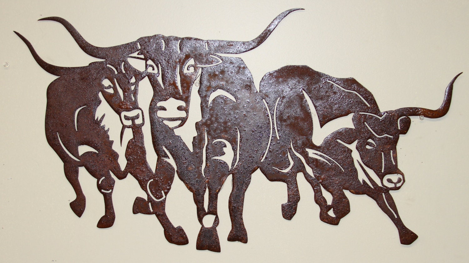 Rustic western wall hanging metal art by BurdetteIronworks on Etsy